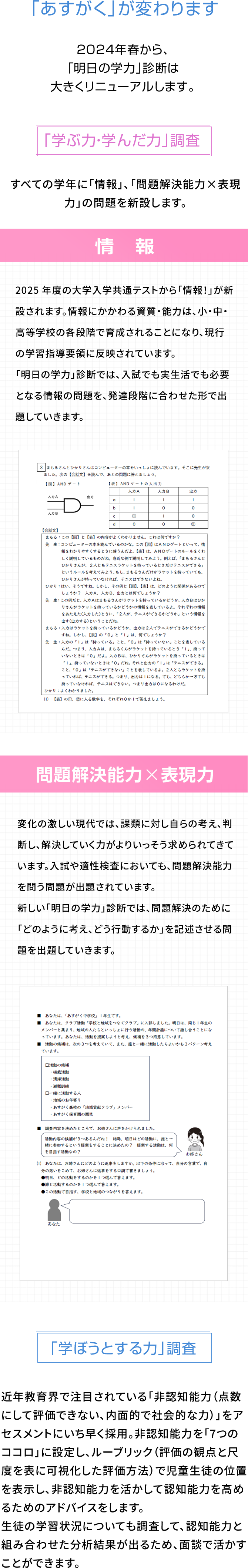 「あすがく」が変わります