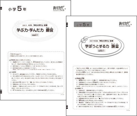 2つの調査で力を測る・伸ばす